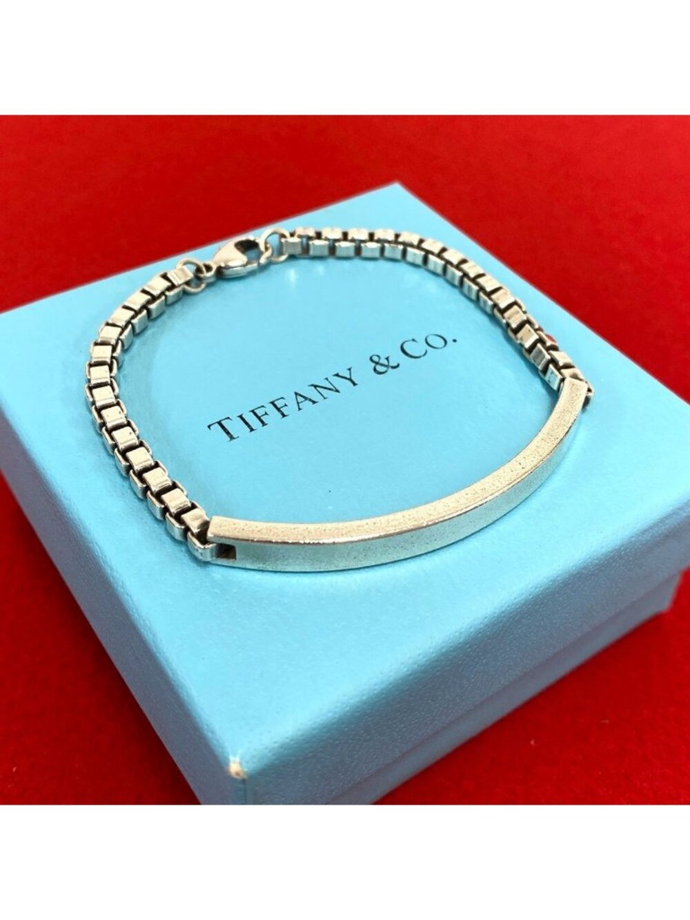 Tiffany & Co Vintage Venetian ID Bracelet 925 Sterling Silver